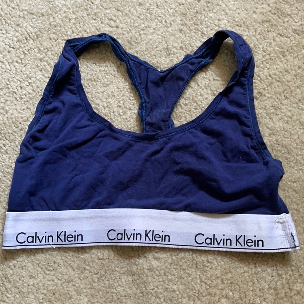 Navy blue Calvin Klein bra
